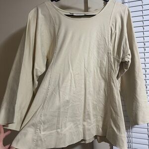 Lemaire Cream Long Sleeve Women's Top